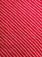 Modal Chanderi Dark Pink Color Bandhani Screen Print Fabric With Big Panna Foil.