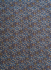 Pure Rayon Navy Blue Color bandhani Pattern Screen Print Fabric With Foil Big Panna.