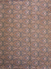 Viscose Tissue Dark Purple Color Traditional Pattern Digital Print Fabric.