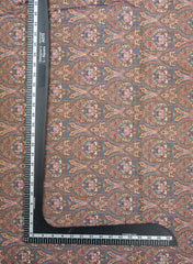 Viscose Tissue Dark Purple Color Traditional Pattern Digital Print Fabric.