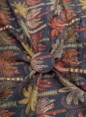 Pure Cotton Cambric Black Color Floral Pattern Digital Print Fabric