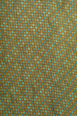 Pure Muslin Dark Olive Green Color Geometrical Pattern Digital Print Fabric.