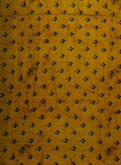 Pure Muslin Olive Green Color Floral Pattern Digital Print Fabric.