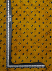 Pure Muslin Olive Green Color Floral Pattern Digital Print Fabric.