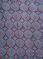 Pure Muslin Shades Of Purple Color Geometrical Pattern Digital Print Fabric.