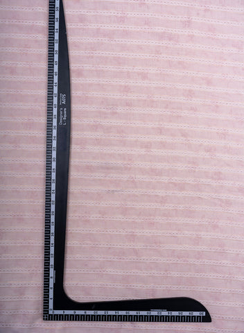 (Pre Cut-1 Meter) Pure Cotton Purple Color Jacqurad Lurex Fabric.