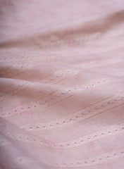 Pure Cotton Purple Color Jacqurad Lurex Fabric.