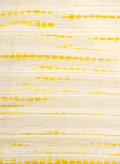 Pure Cambric Yellow Color Tie and Dye Lurex Fabric.