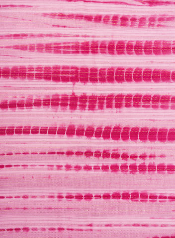 (Pre Cut-1 Meter) Pure Cotton Barbie Pink Color Tie and Dye Lurex Fabric.