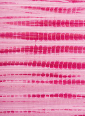 Pure Cotton Barbie Pink Color Tie and Dye Lurex Fabric.