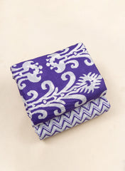 Pure Cotton Cambric Mix And Match Purple Color Block Print Fabric.