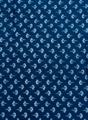 Pure Cotton Cambric Mix And Match Navy Blue Color Block Print Fabric.