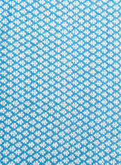 Pure Cotton Cambric Mix And Match Sky Blue Color Block Print Fabric.