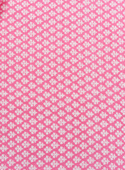Pure Cotton Cambric Mix And Match Bright Pink Color Block Print Fabric.