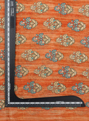 Pure Chinnon Chiffon Floral Pattern Sequins Embroidery Fabric.
