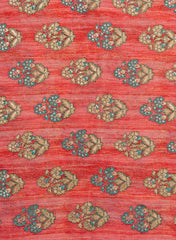 Pure Chinnon Chiffon Floral Pattern Sequins Embroidery Fabric.