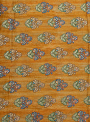 Pure Chinnon Chiffon Floral Pattern Sequins Embroidery Fabric.