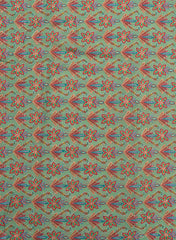 Pure Chinnon Chiffon Floral Pattern Resham Embroidery Fabric.