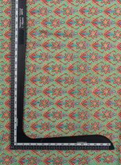Pure Chinnon Chiffon Floral Pattern Resham Embroidery Fabric.
