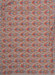 Pure Chinnon Chiffon Floral Pattern Resham Embroidery Fabric.
