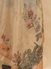 Pure Tissue Traditional Digital Print Dupatta