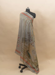 Pure Tissue Traditional Digital Print Dupatta