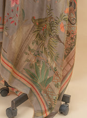 Pure Tissue Traditional Digital Print Dupatta