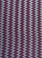 Pure Muslin Purple And Grey Color Zig-Zag Pattern Hybrid Print Fabric.