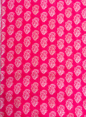Linen Pink Color Mix And Match Butta Print Fabric