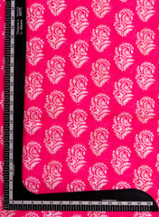 Linen Pink Color Mix And Match Butta Print Fabric