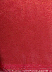 Pure Tissue Fabric Red Color Negative Print