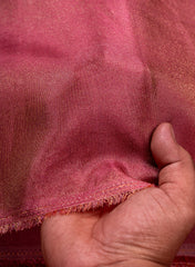 Pure Tissue Fabric Pink Color Negative Print