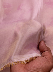 Pure Tissue Fabric Pink Color Negative Print