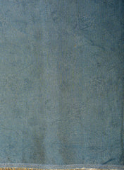 Pure Tissue Fabric Blue Color Negative Print