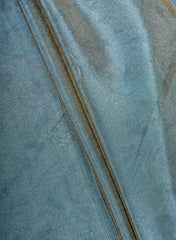 Pure Tissue Fabric Blue Color Negative Print