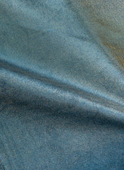 Pure Tissue Fabric Blue Color Negative Print