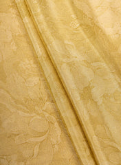 Pure Tissue Fabric Mustard Color Negative Print