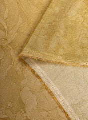 Pure Tissue Fabric Mustard Color Negative Print