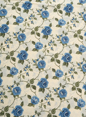 Blue Petal Cotton Cambric Mix & Match Fabric Set