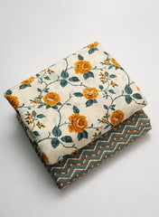 Mustard Elegance Cotton Cambric Mix & Match Set
