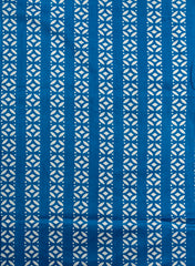 Ivory Floral Navy Blue Color Print Cotton Cambric Mix & Match Fabric Set