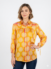 Sunrise – Shibori Modal Satin  Fusion Shirt