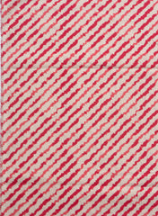 Cotton Flex Mix & Match Fabric – Off-White with Red Floral Print.