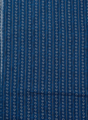 Cotton Flex Mix & Match Fabric – Off-White with Blue Floral Print.