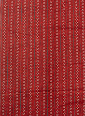 Cotton Flex Mix & Match Fabric – Off-White with Maroon Floral Print.