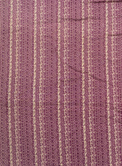 Cotton Flex Mix & Match Fabric –  Purple with Off-White Color Floral Print.