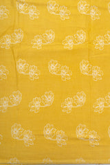 Pure Cotton Cambric Yellow Color Mix & Match Fabric.