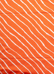 Pure Cotton Cambric Pumpkin Orange Color Mix & Match Fabric.