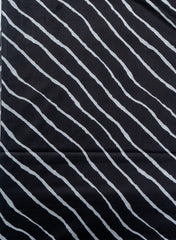Pure Cotton Cambric Black Color Mix & Match Fabric.
