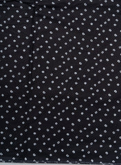 Pure Cotton Cambric Black Color Mix & Match Fabric.